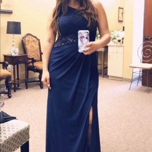 David’s Bridal Bridesmaid Navy Blue dress